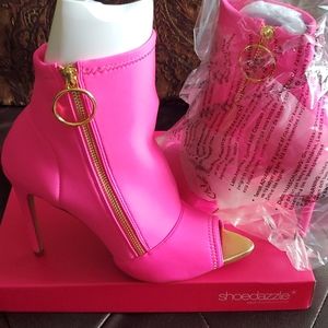 Hot pink bootie